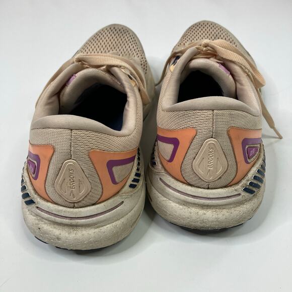 Brooks | Adrenaline GTS Running Shoe Sneaker Blush Pink Navy Womens 11.5 - Picture 4 of 8